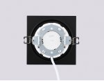 Встраиваемый светильник GX53 Ambrella TN52342 SBK/GBK черный песок/черный глянец GX53 max 12W 115*115*25