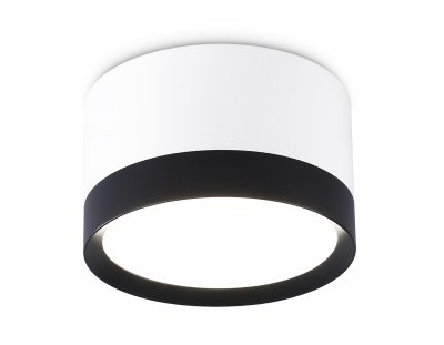 Накладной точечный светильник GX53 Ambrella TN52353 WH/BK белый/черный GX53 max 12W D82*50