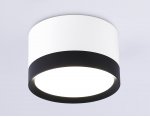 Накладной точечный светильник GX53 Ambrella TN52353 WH/BK белый/черный GX53 max 12W D82*50