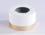 Накладной точечный светильник GX53 Ambrella TN52355 WH/GD белый/золото GX53 max 12W D82*50