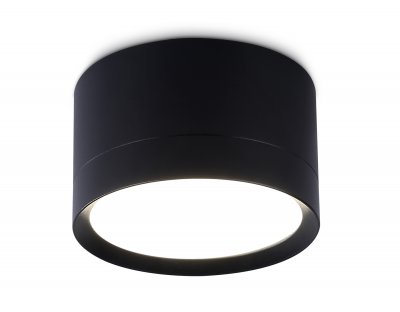 Накладной точечный светильник GX53 Ambrella TN52357 BK черный GX53 max 12W D82*50