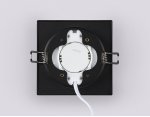 Светильник встраиваемый со сменной лампой GX53 Ambrella TN52422 BK/FR черный/белый матовый GX53 max 12W 105*105*45