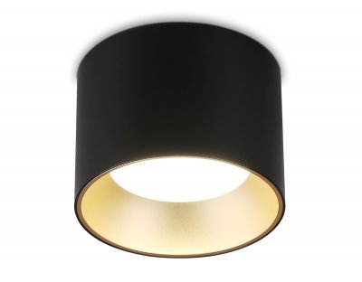 Накладной точечный светильник GX53 Ambrella TN52887 SBK/SGD черный песок/золото песок GX53 max 12W D97*70