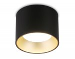 Накладной точечный светильник GX53 Ambrella TN52887 SBK/SGD черный песок/золото песок GX53 max 12W D97*70