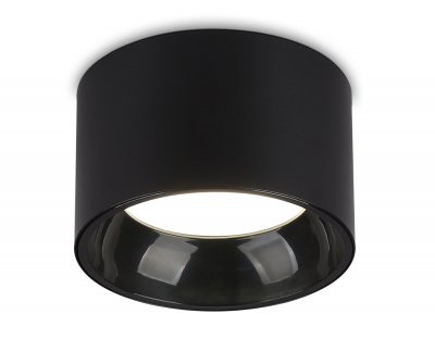 Накладной точечный светильник GX53 Ambrella TN52894 SBK/GBK черный песок/черный глянец GX53 max 12W D97*60