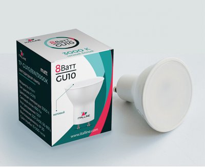 TP GU10/8W/3000K matt светодиодная лампа