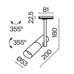 Трековый светильник Maytoni TR005-1-GU10-B Track