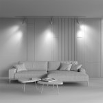 Трековый светильник Maytoni TR005-4-2X12W-DS-BW Elti Duo