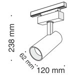 Трековый светильник Maytoni TR019-2-15W3K-B Focus LED 