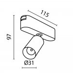 Трековый светильник Maytoni TR103-1-5W3K-M-B Focus LED