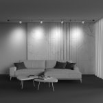 Трековый подвесной светильник Maytoni TR124B-12W3K-M-W Cup