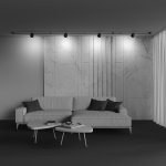 Трековый подвесной светильник Maytoni TR124B-12W4K-B Cup