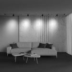 Трековый подвесной светильник Maytoni TR124B-12W4K-M-B Cup