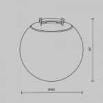 Трековый подвесной светильник Maytoni TR125B-10W3K-B Luna