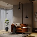 Трековый подвесной светильник Maytoni TR126B-20W4K-B Bowl