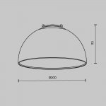 Трековый подвесной светильник Maytoni TR126B-20W4K-W Bowl