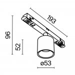 Трековый светильник Maytoni TR132-2-7W3K-W Alfa S