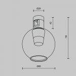 Трековый светильник Technical TR148-1-3W4K-PT