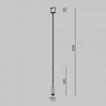 Трековый подвесной светильник Maytoni TR167-1-7W3K-M-BS Waist