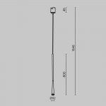 Трековый подвесной светильник Maytoni TR168-1-7W3K-M-BS Waist