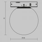 Трековый светильник Maytoni TR185-1-3W3K-B Luna