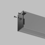 Торцевые заглушки для шинопровода черные (комплект 2 шт) Denkirs TR2107-BK