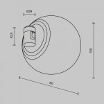 Трековый светильник Technical TR229-1-8W3K-PT