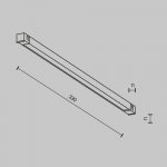 Трековый светильник Technical TR240-2-6W3K-B