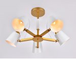 Люстра потолочная Ambrella TR3101/5 WH/GD белый/золото E14 max 40W D680*370 TRADITIONAL