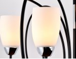 Люстра подвесная Ambrella TR3126/6 BK/CH черный/хром E27 max 40W D850*600 TRADITIONAL