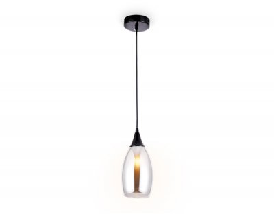 Люстра подвесная Ambrella TR3544 BK/SM черный/дымчатый E14 max 40W D130*1000 TRADITIONAL