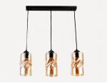 Люстра подвесная Ambrella TR3556/3 BK/TI черный/янтарь E27 max 40W 570*110*1200 TRADITIONAL