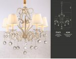 Подвесная люстра с абажурами и хрусталем Ambrella TR4560 TR