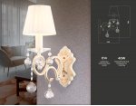 Настенный светильник с абажуром и хрусталем Ambrella TR4562 TR