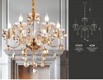 Подвесная классическая люстра с хрусталем Ambrella TR4901 TR