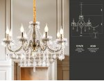 Подвесная классическая люстра с хрусталем Ambrella TR4950 TR