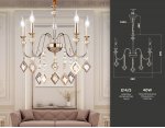 Подвесная люстра с хрусталем Ambrella TR4955 TR