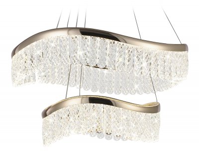 Подвесной светодиодный светильник с хрусталем Ambrella TR49728 TR Подвесной светодиодный светильник с хрусталем Ambrella TR49728 TR