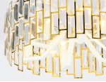 Люстра подвесная Ambrella TR5051 GD/WH/CL золото/белый/прозрачный E14/6 max 40W D500*380 TRADITIONAL