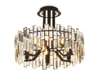 Люстра подвесная Ambrella TR5052 CH/BK/CL хром/черный/прозрачный E14/6 max 40W D500*380 TRADITIONAL Люстра подвесная Ambrella TR5052 CH/BK/CL хром/черный/прозрачный E14/6 max 40W D500*380 TRADITIONAL