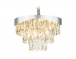 Люстра подвесная Ambrella TR5080 SL/CL серебро/прозрачный E14/6 max 40W D400*1070 TRADITIONAL