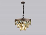 Люстра подвесная Ambrella TR5081 CF/TI кофе/янтарь E14/6 max 40W D400*1070 TRADITIONAL