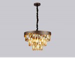 Люстра подвесная Ambrella TR5081 CF/TI кофе/янтарь E14/6 max 40W D400*1070 TRADITIONAL