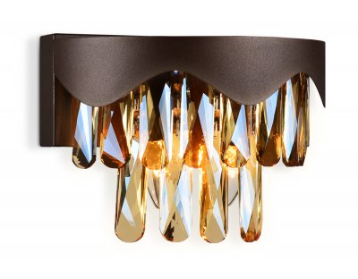 Настенный светильник бра Ambrella TR5156 CH/TI хром/янтарь E14/1 max 40W 210*130*100 TRADITIONAL