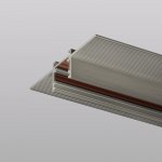 Трек SHINE HIDE для ГКЛ 12,5мм, 2м, 48В DC, IP20, цвет темный никель, алюминий