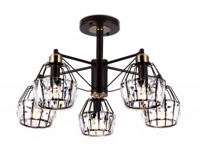 Люстра подвесная Ambrella TR5870/5 DCF/SB темный кофе/бронза E14 max 40W D620*370 TRADITIONAL Люстра подвесная Ambrella TR5870/5 DCF/SB темный кофе/бронза E14 max 40W D620*370 TRADITIONAL