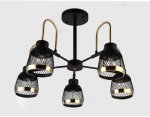 Люстра подвесная Ambrella TR8002/5 SB/BK бронза/черный E27 max 40W D640*440 TRADITIONAL
