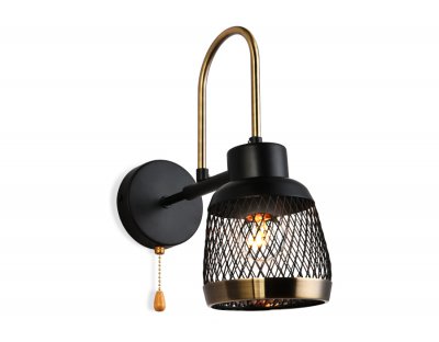 Настенный светильник бра Ambrella TR8008 SB/BK бронза/черный E14 max 40W 310*125*270 TRADITIONAL