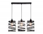 Люстра подвесная Ambrella TR8403/3 BK черный E27/3 max 60W 720*180*1000 TRADITIONAL