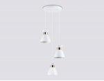 Светильник подвесной в стиле лофт Ambrella TR8467/3 WH/FGD белый/золото E27/3 max 60W D340*1000